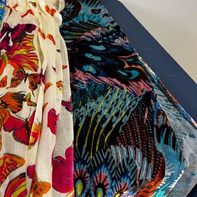 Collection of Scarfs, Includes Butterfly Scarf