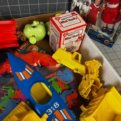 Tray of Vintage Toys 