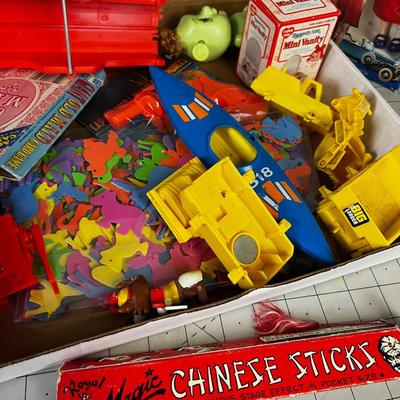 Tray of Vintage Toys 