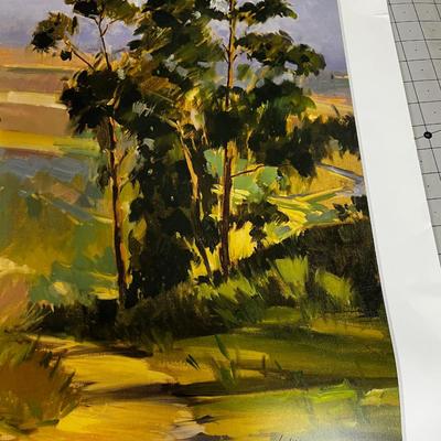 Randel Lake Signed Print Laguna Eucalyptus 