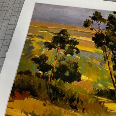 Randel Lake Signed Print Laguna Eucalyptus 