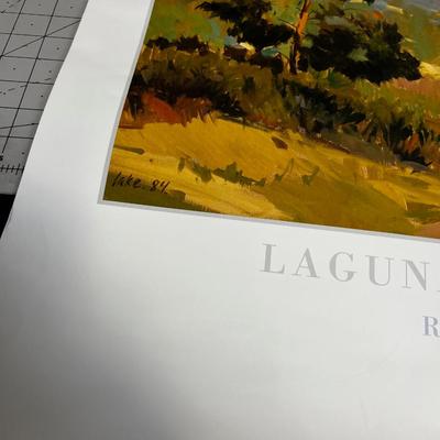 Randel Lake Signed Print Laguna Eucalyptus 