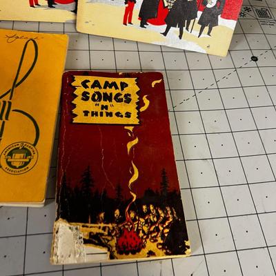 Antique Song Books: Christmas Carols and Camp Songs 