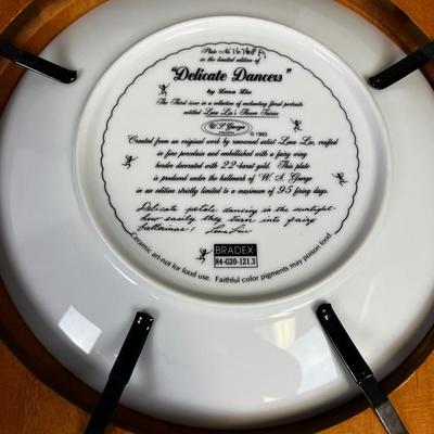 4 Fairy Flower Plates 