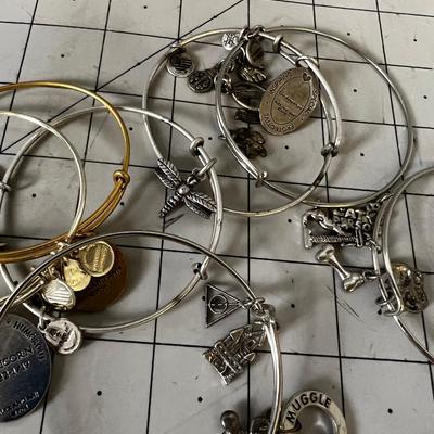 Bangel Bracelets with Charms 