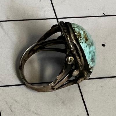 Turquoise and Silver Ring Size 5