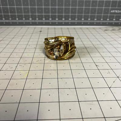 Cuff Bracelet; with Crystal, Copper, Brass 