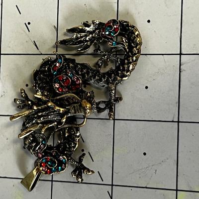 Bejeweled Dragon Pendant 