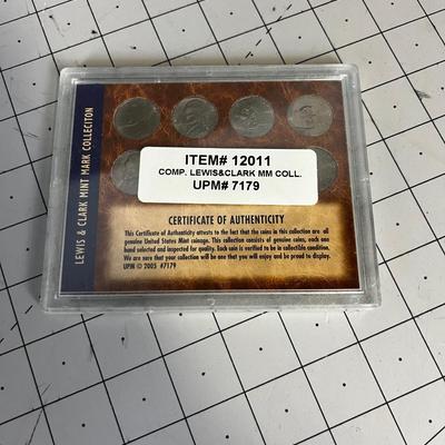 Lewis & Clark Mint Mark Coin Collection 