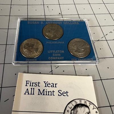 Susan B Anthony 1st Year Mint Set 
