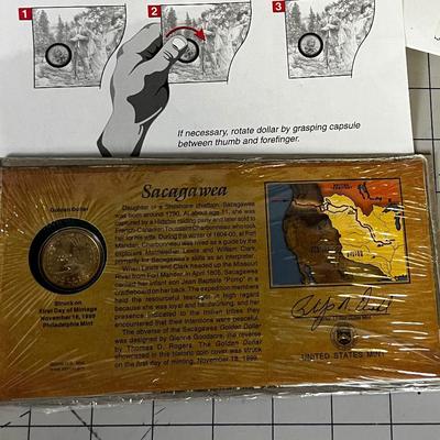 Sacagawea Mint Struck on first day