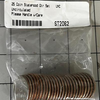 25 Uncirculated Statehood Quarters 