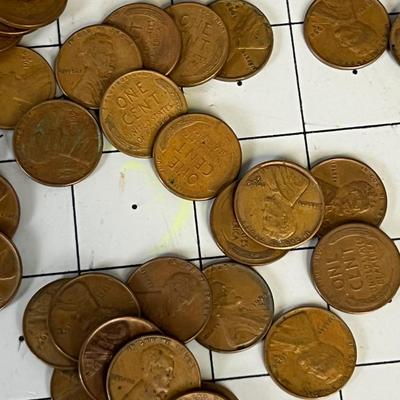 50 Wheat Pennies 