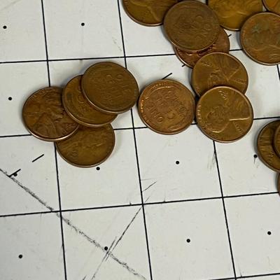 50 Wheat Pennies 