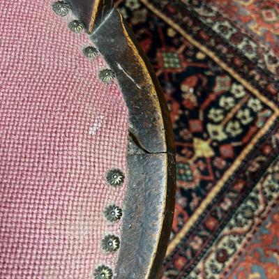 Antique Victorian Needle Point Side Chair 