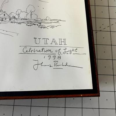 Utah Celebration of Light 1998 Signed by Thomas Kinkade.