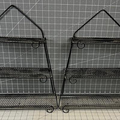 2 Wire Curio Shelves Metal 