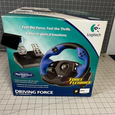 PlayStation II Steering Wheel and Foot Pedal 