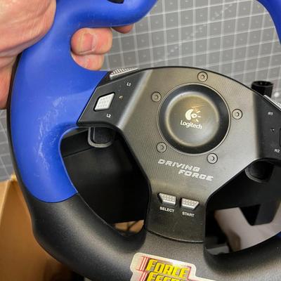 PlayStation II Steering Wheel and Foot Pedal 