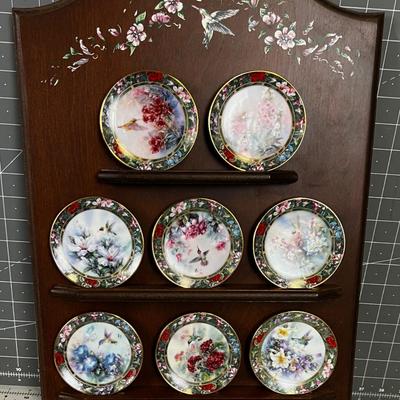 Lena Liu Hummingbird Mini Plates with Shelf 