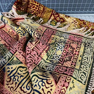 Indian (subcontinent) Coverlet Throw orPiano Scarf