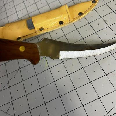Vintage Skinning Knife with Sheath