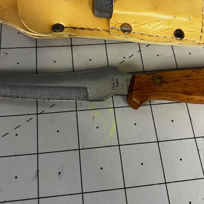 Vintage Skinning Knife with Sheath