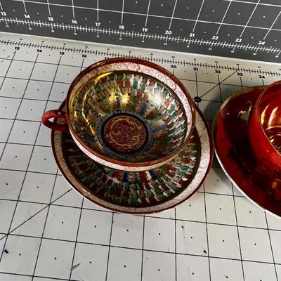 2 Japanese Tea Cups 