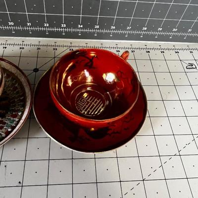 2 Japanese Tea Cups 