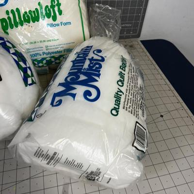 Batting for Quilts and a Cotton Pillow Insert