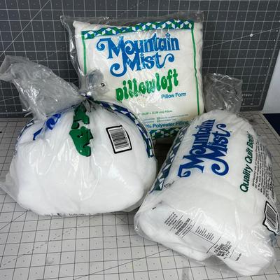 Batting for Quilts and a Cotton Pillow Insert