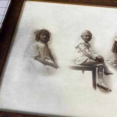 Cool Old Framed Photo of Children