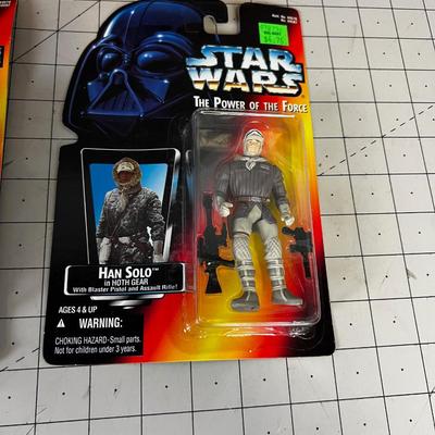 (4) Star Wars Power of the Force Set C -  NEW on the Card