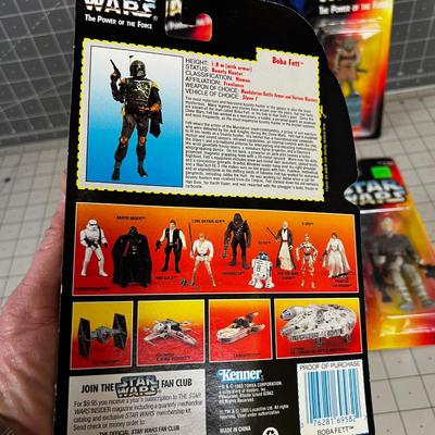 (4) Star Wars Power of the Force Set C -  NEW on the Card