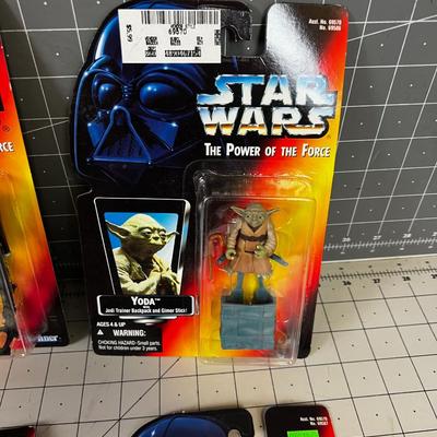 (4) Star Wars Power of the Force Set C -  NEW on the Card