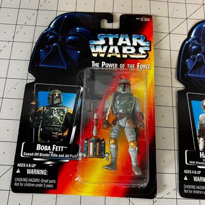 (4) Star Wars Power of the Force Set C -  NEW on the Card