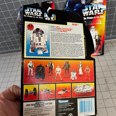 (3) Star Wars Power of the Force Set D-  NEW on the Card