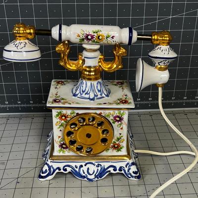 French Telephone by Cesare 1969 Ceramic Bottle Decanter 