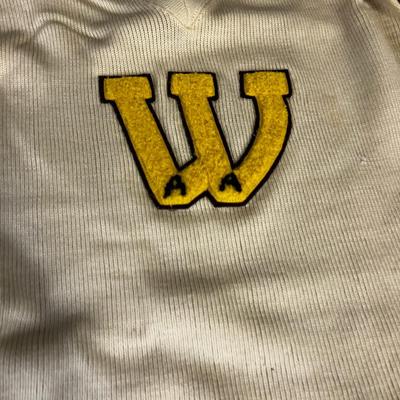 WAA Wool Sweater with a "W" on it 