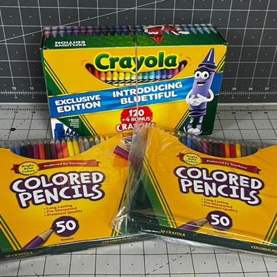 Crayons and Colored Pencil Lot, New 
