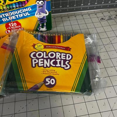 Crayons and Colored Pencil Lot, New 