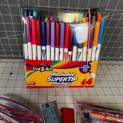 Markers, Protractors, Rulers - School Items