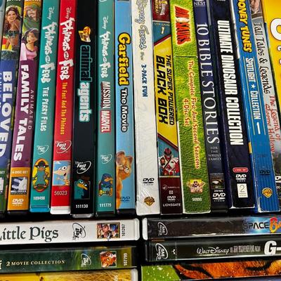 Tray full of DVDs 