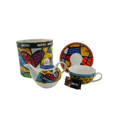 Romero Britto Tea for One Nesting Tea Set