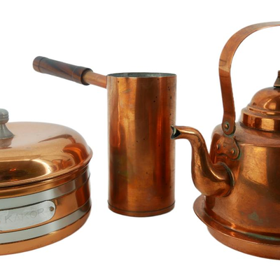 Vintage Copper and Brass Dishware