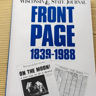 Wisconsin State Journal Front Page 1839-1988