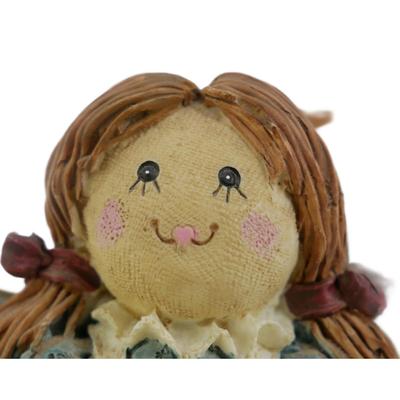 Vintage Doll and Sewing Machine Musical Figurine