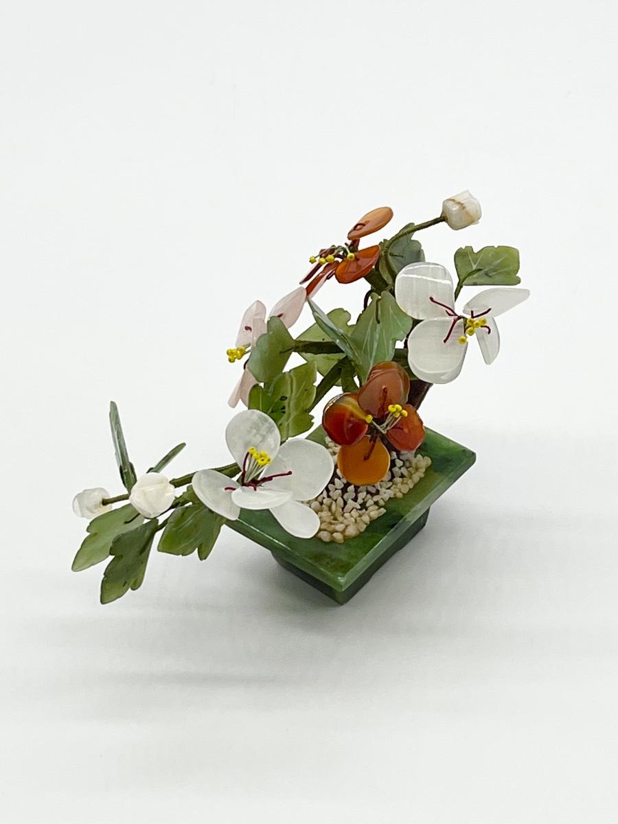 Jade, Stone & Glass Bonsai Tree