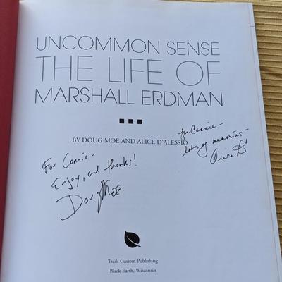 Signed by Both Authors Uncommon Sense: The Life of Marshall Erdman