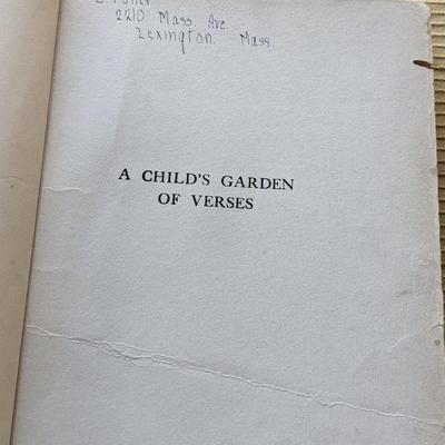 First Edition â€œA Child's Garden of Versesâ€ Robert Louis Stevenson 1905 Smith